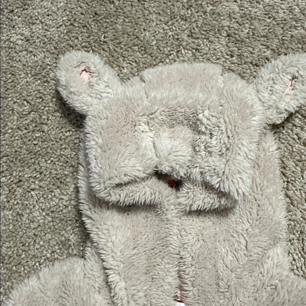 Baby Boden Newborn  bunting snowsuit cream color teddy bear ears